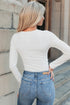 Ribbed Long Sleeve Crewneck Stretch Essential Bodysuit