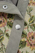 Ribbed Retro Floral Patchwork Corduroy Shirt Jacket