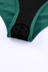 Ribbed Texture Adjustable Side Tie One Piece Swimsuit