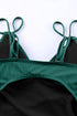 Ribbed Texture Adjustable Side Tie One Piece Swimsuit