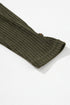 Ribbed Texture Button Front Long Sleeve Henley Top