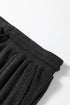 Ribbed Texture Drawstring Active Athletic Jogger Pants
