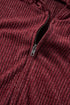 Ribbed Texture Long Sleeve Zip Up Everyday Hoodie