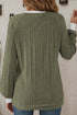 Ribbed Texture Round Neck Long Sleeve Everyday Top