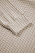 Ribbed Texture Round Neck Long Sleeve Rounded Hem Top