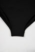 Ribbed Textured Scalloped Trim Swim Dress Swimwear
