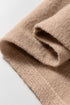 Ribbed Trim High Neck Short Sleeve Casual Knit Sweater