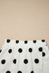 Ribbed Trim Polka Dot Tank Skort Two Piece Dress