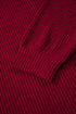 Ribbed V Neck Drop Shoulder Bow Back Long Sleeve Top