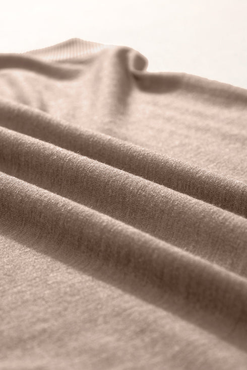 Ribbed V Neck Sleeveless Soft Jersey Knit Tank Top