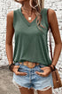 Ribbed V Neck Tank