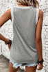 Ribbed V Neck Tank