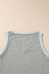 Ribbed V Neck Tank