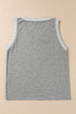 Ribbed V Neck Tank