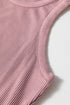 Ribbed Vest Patchwork Tiered Midi Dress with Pockets