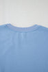 Ribbon Bow Sleeve Crew Neck Pullover Sweatshirt