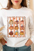 Ribbon Pumpkin Graphic Crew Neck Pullover Sweatshirt