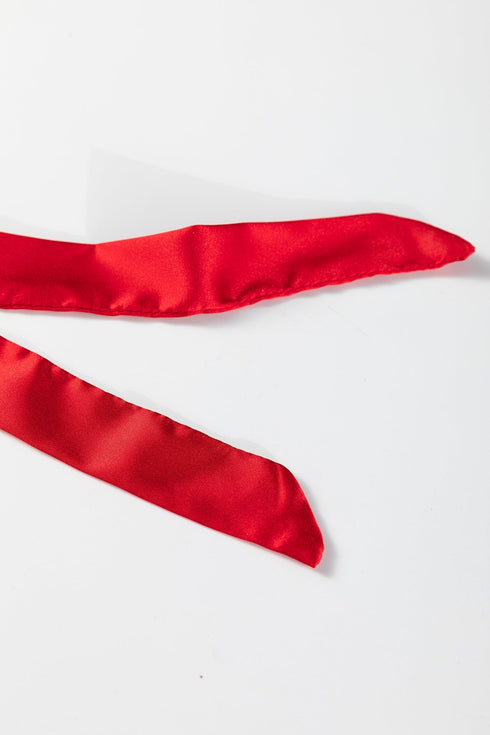 Ribbon Tie Sleeve Nutcracker Pajama Set