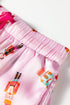 Ribbon Tie Sleeve Nutcracker Pajama Set