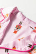 Ribbon Tie Sleeve Nutcracker Pajama Set