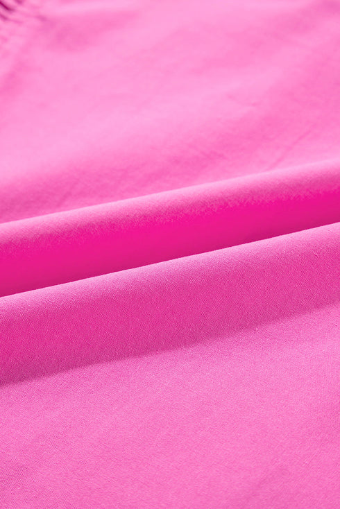 Ric Rac Colorblock Flutter Sleeve V Neck Tiered Dress