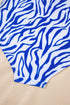 Rick Rack Trim Textured V Neck High Waist Bikinis