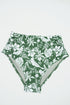 Ricrac Trim Clover Print Knot Back Swim Short Tankini Set