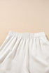 Ricrac Trim Tank Top Elastic Waist Shorts Set