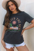 Rise With The Sun Slogan Print Western Graphic Tee