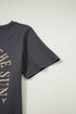 Rise With The Sun Slogan Print Western Graphic Tee
