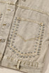 Rivet Studded Pocketed Denim Jacket