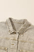 Rivet Studded Pocketed Denim Jacket