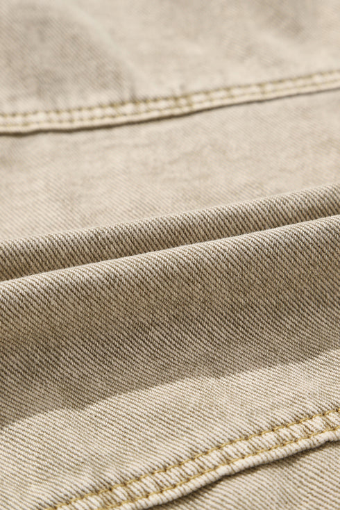 Rivet Studded Pocketed Denim Jacket