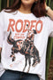 Rodeo Cowboy Graphic Short Sleeve Crewneck Jersey Tee