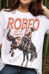 Rodeo Cowboy Graphic Short Sleeve Crewneck Jersey Tee