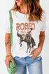 Rodeo Cowboy Graphic Short Sleeve Crewneck Jersey Tee