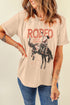 Rodeo Cowboy Graphic Short Sleeve Crewneck Jersey Tee