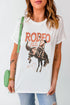 Rodeo Cowboy Graphic Short Sleeve Crewneck Jersey Tee