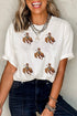 Rodeo Cowboy Patch Graphic Relaxed Fit Casual Tee