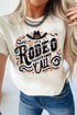 Rodeo Time Western Graphic Print Short Sleeve T-Shirt