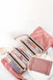 Roll Up Detachable Mesh Pouch Cosmetic Organizer Bag