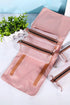 Roll Up Detachable Mesh Pouch Cosmetic Organizer Bag