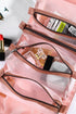 Roll Up Detachable Mesh Pouch Cosmetic Organizer Bag