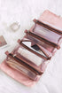 Roll Up Detachable Mesh Pouch Cosmetic Organizer Bag