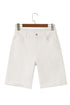 Rolled Cuff Stretch Bermuda Denim Shorts