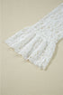 Romantic Floral Lace Tie Front Tiered Bell Sleeve Blouse