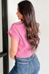 Romantic Heart Graphic Cropped Summer Knit Short Sleeve Sweater
