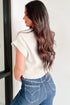 Romantic Heart Graphic Cropped Summer Knit Short Sleeve Sweater