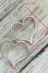 Romantic Heart Motif Alloy Hook Drop Earrings