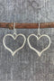 Romantic Heart Motif Alloy Hook Drop Earrings